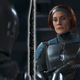 Bo-Katan Kryze (Katee Sackhoff) has some real mixed feelings about that Darksaber.